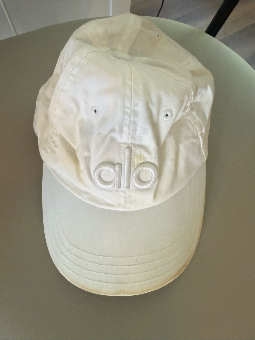 ALO Yoga Kids Cream Embroidered Logo Baseball Cap